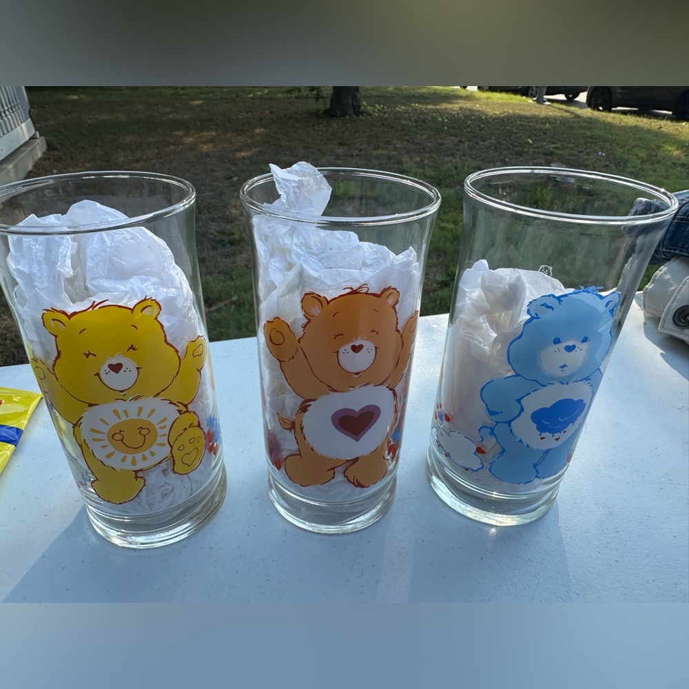 Care Bears Pizza Hut Collector's Series Drinking Glasses